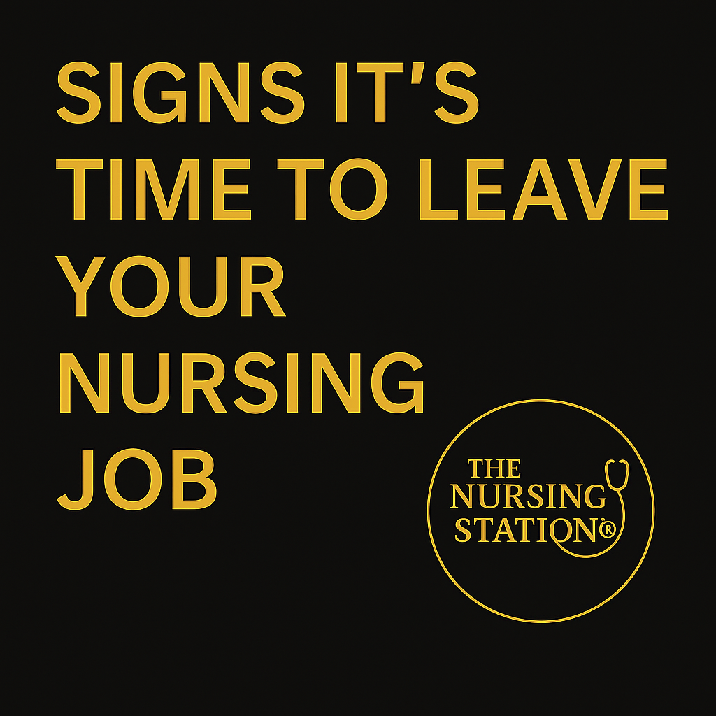 signs it’s time to leave your nursing job — featured image